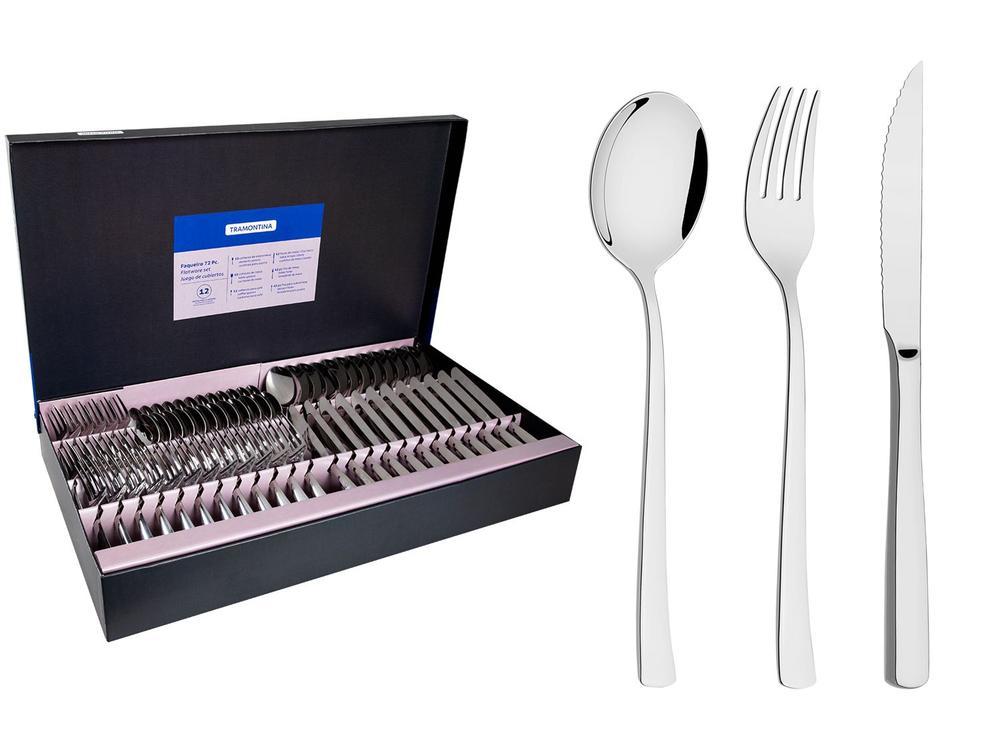 Faqueiro Tramontina Inox 72 Peças para Churrasco Berlin Brilho 66934154 - 1