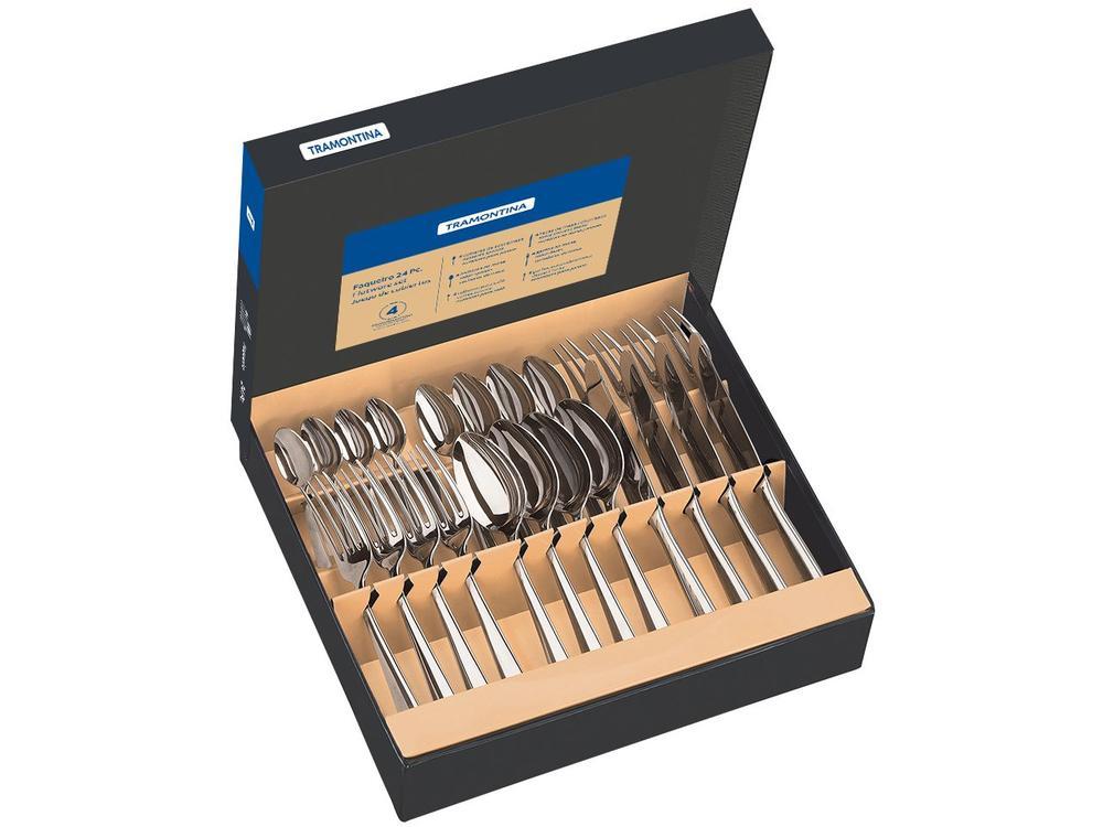 Faqueiro Tramontina Inox 24 Peças para Churrasco Berlin Brilho - 3