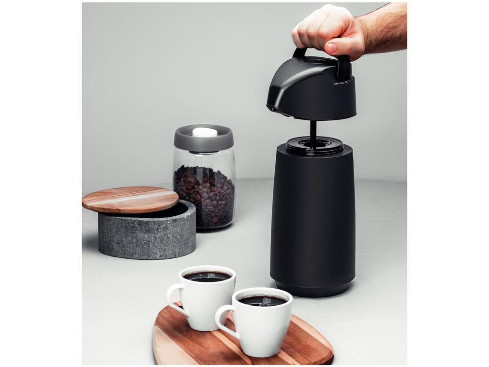 Garrafa Térmica de Plástico 1L Tramontina Exata Preta - 3