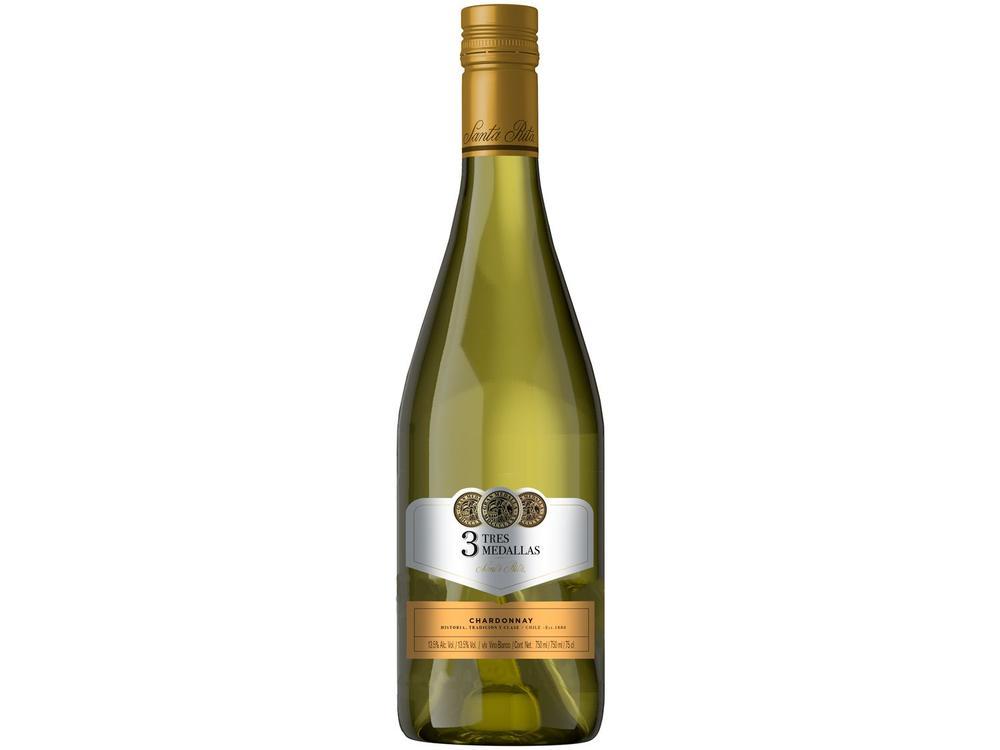 Vinho Branco Seco Santa Rita Tres Medallas Chile 750ml - 4