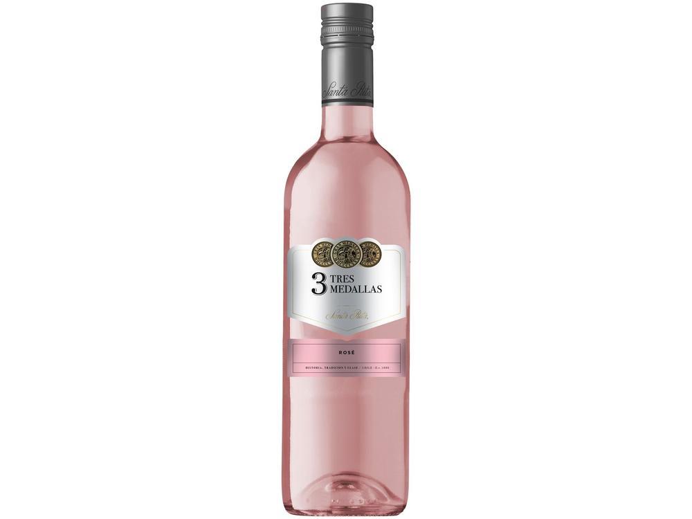Vinho Rose Seco Santa Rita Tres Medallas Chile 750ml - 1