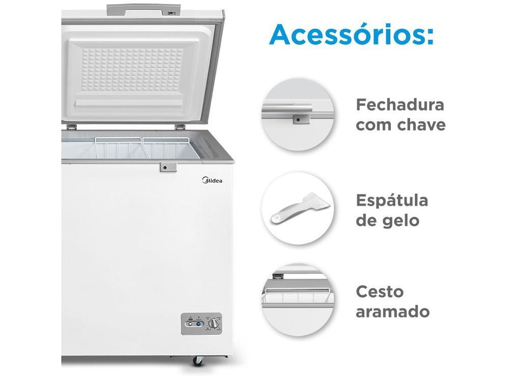Freezer Horizontal Midea 2 Portas 362L MDRC522FZD012 - 7