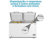 Freezer Horizontal Midea 2 Portas 362L MDRC522FZD012 - 3