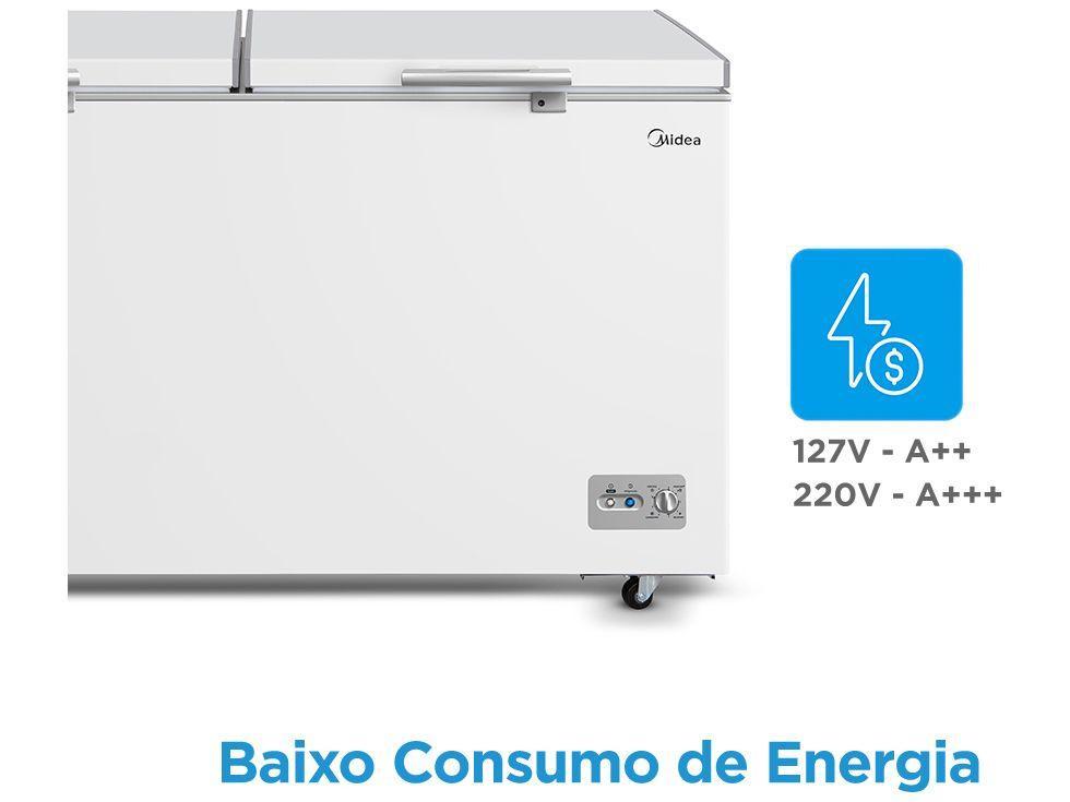 Freezer Horizontal Midea 2 Portas 362L MDRC522FZD011 - 6
