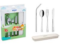 Kit Talher Infantil Tramontina Animais Baby Friends Inox 5 Peças - 1