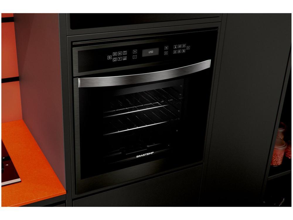Forno Elétrico de Embutir Brastemp de Convecção e Grill 84L Black Inox Eclipse Collection BOT84AP - 3