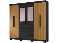 Guarda-roupa Casal 6 Portas 4 Gavetas Araplac Lisboa - 1