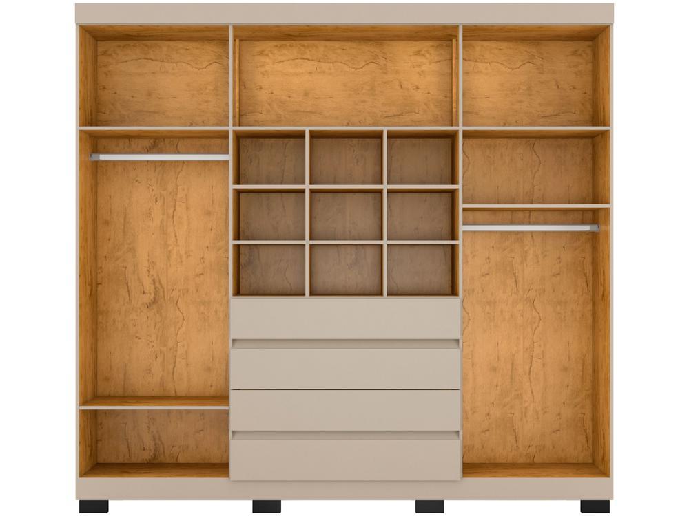 Guarda-roupa Casal 6 Portas 4 Gavetas Araplac Lisboa - 7