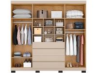 Guarda-roupa Casal 6 Portas 4 Gavetas Araplac Lisboa - 12