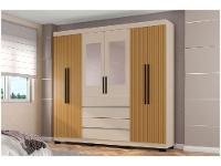Guarda-roupa Casal 6 Portas 4 Gavetas Araplac Lisboa - 13