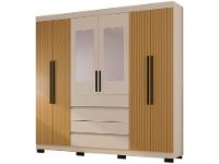 Guarda-roupa Casal 6 Portas 4 Gavetas Araplac Lisboa - 1
