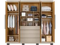 Guarda-roupa Casal 6 Portas 4 Gavetas Araplac Lisboa - 6
