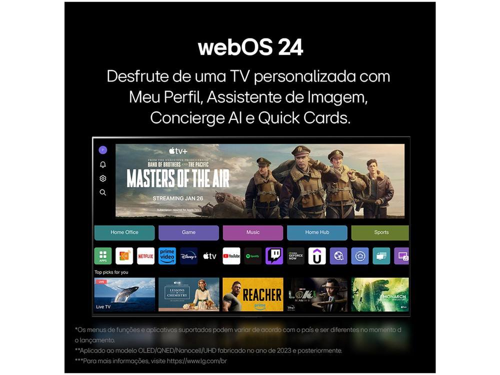 Smart TV 86" 4K LG Ultra HD 86UT8050 com Processador a5 Ger7 AI, Alexa/Chromecast integrado, Otimizador de Jogos, webOS 24 e Controle Smart Magic - 15