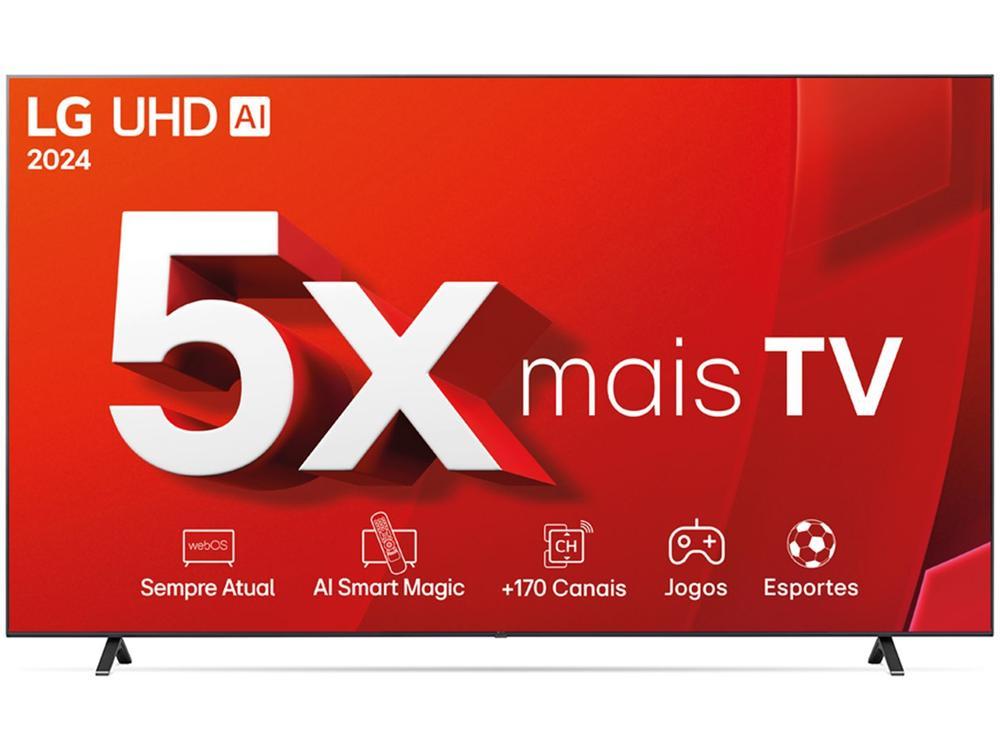 Smart TV 86" 4K LG Ultra HD 86UT8050 com Processador a5 Ger7 AI, Alexa/Chromecast integrado, Otimizador de Jogos, webOS 24 e Controle Smart Magic - 17