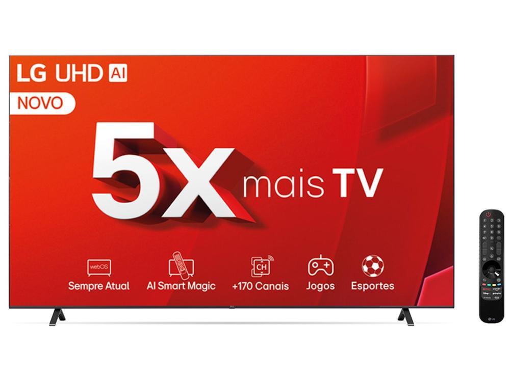 Smart TV 86" 4K LG Ultra HD 86UT8050 com Processador a5 Ger7 AI, Alexa/Chromecast integrado, Otimizador de Jogos, webOS 24 e Controle Smart Magic - 28