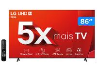 Smart TV 86" 4K LG Ultra HD 86UT8050 com Processador a5 Ger7 AI, Alexa/Chromecast integrado, Otimizador de Jogos, webOS 24 e Controle Smart Magic - 10
