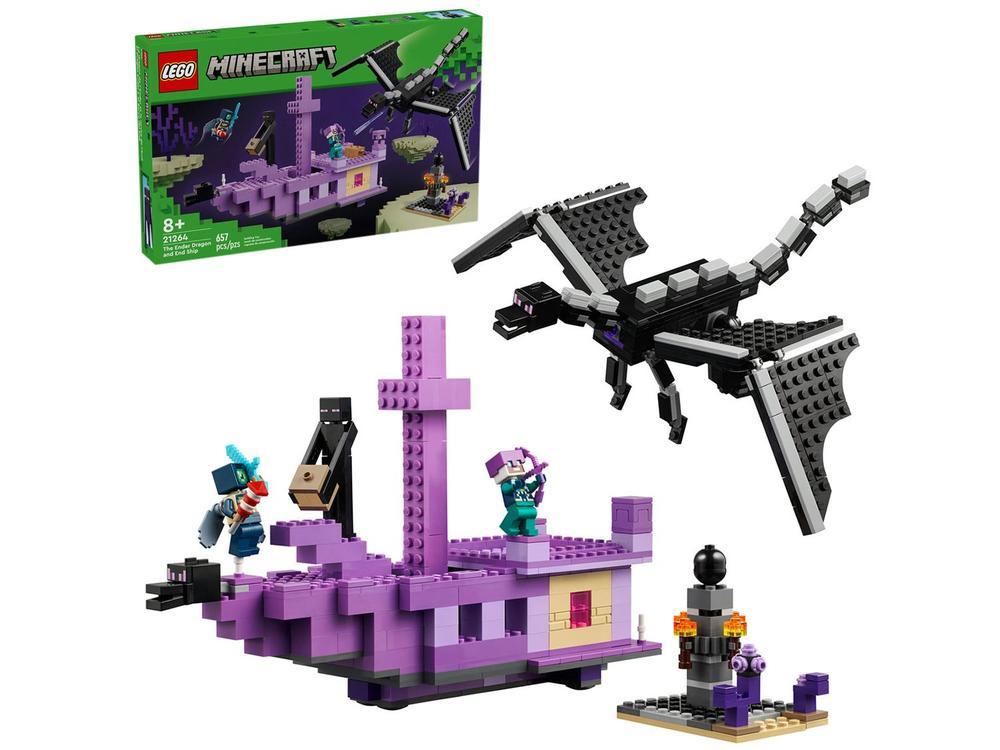 LEGO Minecraft O Dragão Ender e Navio do End - 1