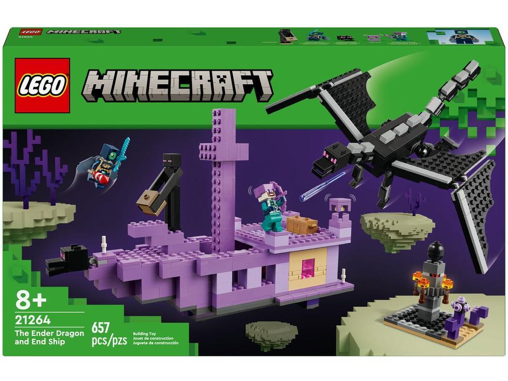 LEGO Minecraft O Dragão Ender e Navio do End - 9