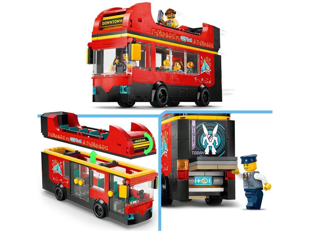 LEGO City Ônibus Panorâmico Vermelho - 6