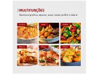 Forno Elétrico de Bancada Mondial com Timer 6L Preto Pratic Cook FR-09 - 5