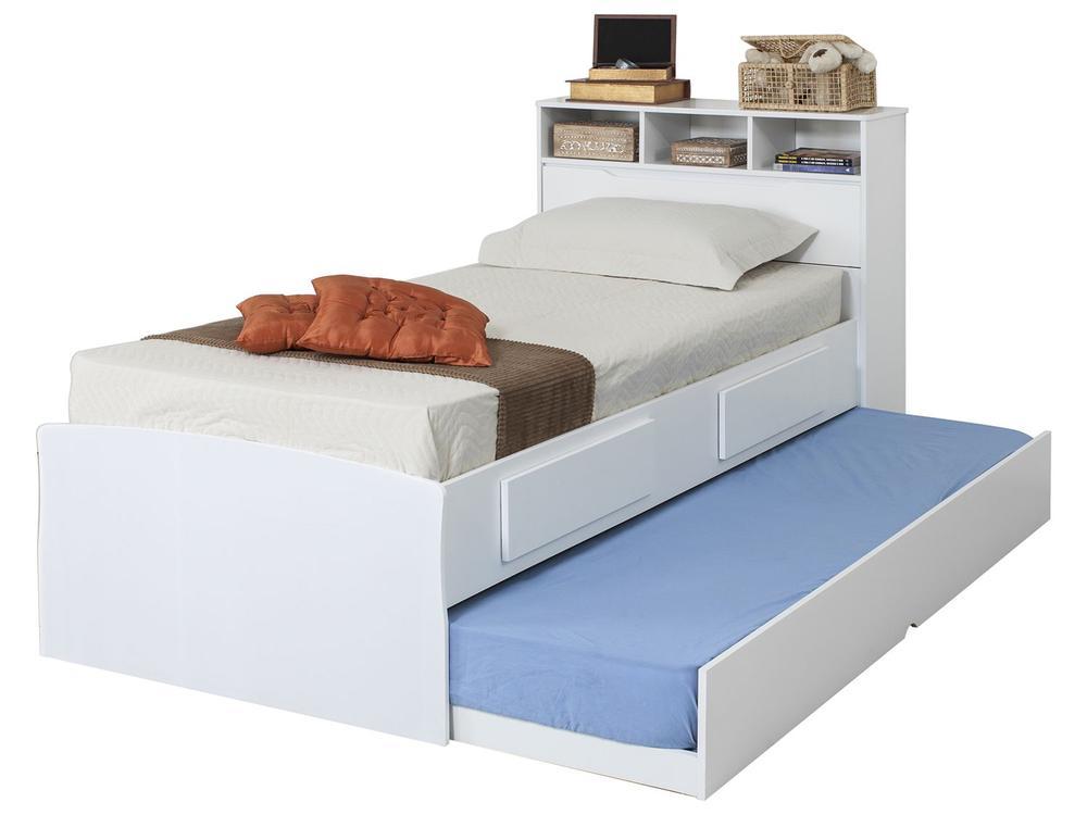 Cama Solteiro Baú 2 Gavetas Conquista Móveis Ravena - 5