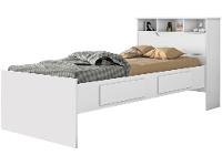 Cama Solteiro Baú 2 Gavetas Conquista Móveis Ravena - 1