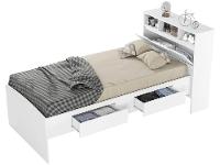 Cama Solteiro Baú 2 Gavetas Conquista Móveis Ravena - 3