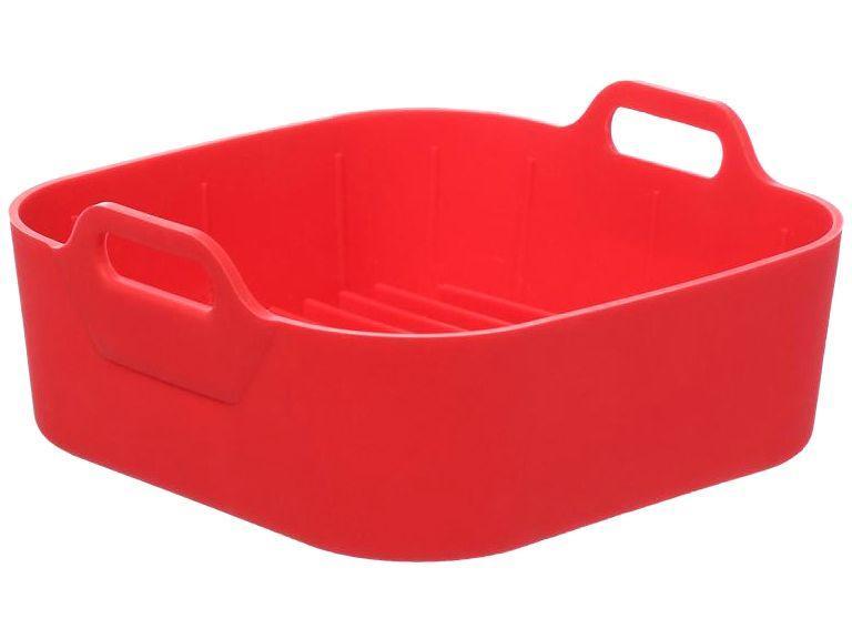 Forma para Air Fryer de Silicone Quadrada Antiaderente com Alças Hauskraft - 1