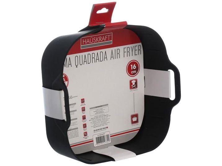 Forma para Air Fryer de Silicone Quadrada Antiaderente com Alças Hauskraft - 2