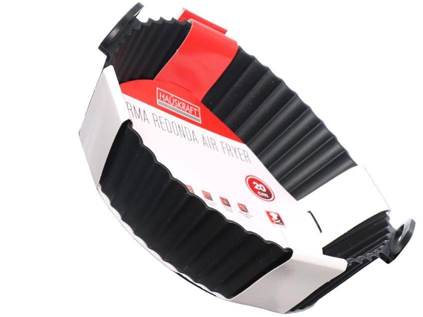 Forma para Air Fryer de Silicone Antiaderente com Alças 20cm Hauskraft - 2