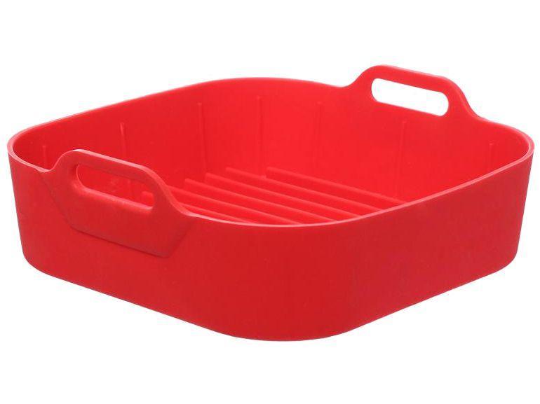 Forma para Air Fryer de Silicone Quadrada Antiaderente com Alças Hauskraft - 1
