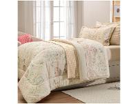 Colcha Solteiro Karsten 100% Algodão Lari II Bege e Branco 2 Peças - 3