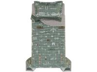 Colcha Solteiro Karsten 100% Algodão Militar II Verde e Branco 2 Peças - 4