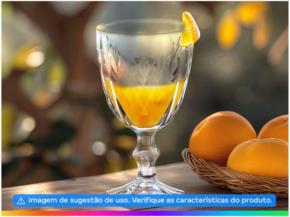Jogo de Taças de Vidro para Água e vinho Transparente e Dourado 320ml 6 Peças Hauskraft TCVN015/GD - 2
