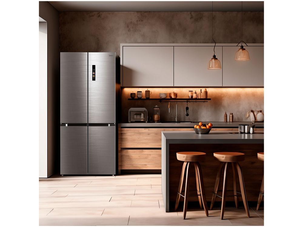 Geladeira/Refrigerador Midea Smart Frost Free French Door Prata 474L MD-RF691FGD463 Bivolt - 3