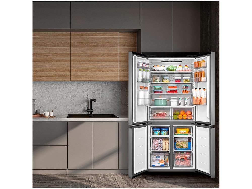 Geladeira/Refrigerador Midea Smart Frost Free French Door Prata 474L MD-RF691FGD463 Bivolt - 4