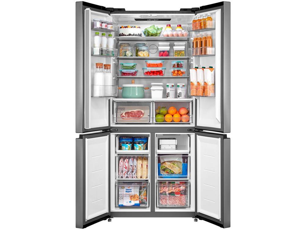 Geladeira/Refrigerador Midea Smart Frost Free French Door Prata 474L MD-RF691FGD463 Bivolt - 5