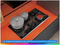 Cooktop 5 Bocas a Gás GLP Brastemp Quadrichama Black Inox Eclipse Collection BDD86AP - 3