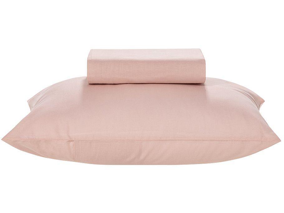 Jogo de Cama Solteiro 100% Algodão Karsten 160 Fios Matiza Rosa 2 Peças - 1