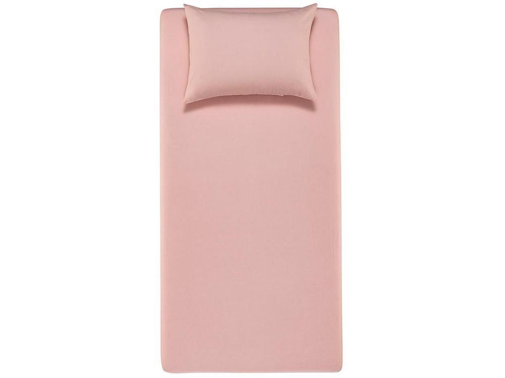 Jogo de Cama Solteiro 100% Algodão Karsten 160 Fios Matiza Rosa 2 Peças - 3