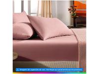 Jogo de Cama Solteiro 100% Algodão Karsten 160 Fios Matiza Rosa 2 Peças - 2