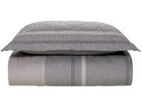 Colcha Solteiro Karsten 100% Algodão Gael Azul e Cinza 2 Peças - 1