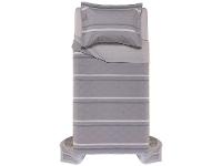 Colcha Solteiro Karsten 100% Algodão Gael Azul e Cinza 2 Peças - 3