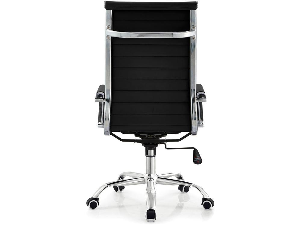 Cadeira de Escritório Presidente Esteirinha Giratória Preta EST-PR1 Otello - 10