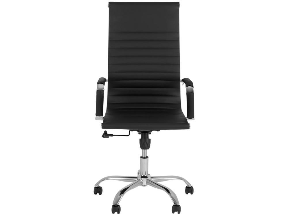 Cadeira de Escritório Presidente Esteirinha Giratória Preta EST-PR1 Otello - 3