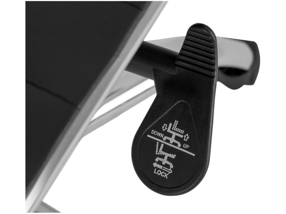 Cadeira de Escritório Presidente Esteirinha Giratória Preta EST-PR1 Otello - 8