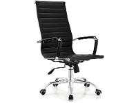 Cadeira de Escritório Presidente Esteirinha Giratória Preta EST-PR1 Otello - 12