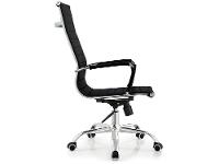 Cadeira de Escritório Presidente Esteirinha Giratória Preta EST-PR1 Otello - 13