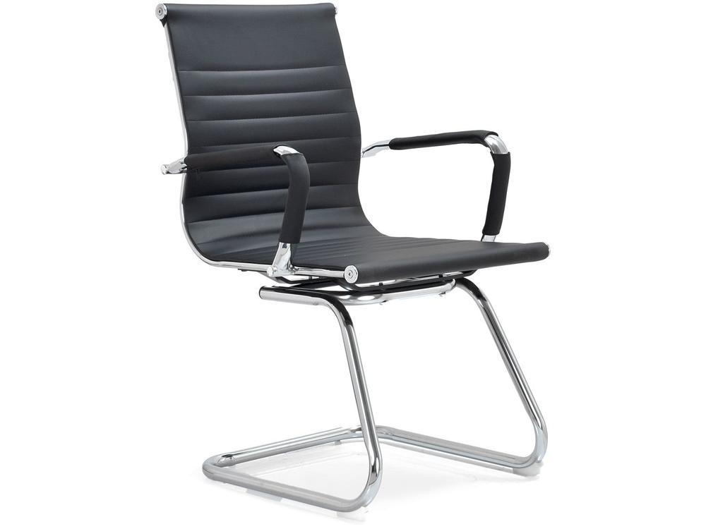 Cadeira Escritório Interlocutor Esteirinha Fixa Preta EST-FX1 Otello - 12