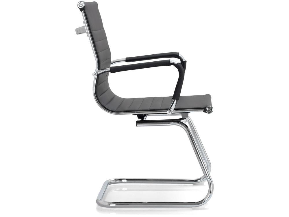 Cadeira Escritório Interlocutor Esteirinha Fixa Preta EST-FX1 Otello - 8